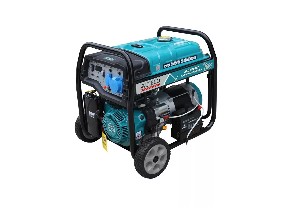 Бензиновый генератор 1 кВт Carver PPG-1000A 220В ручной однофазный четырехтактный